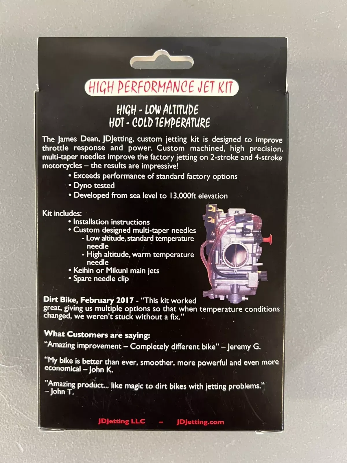 Suzuki DR650 JD Jetting Jet Kit JDS013 1996-2024 Main Pilot Needle