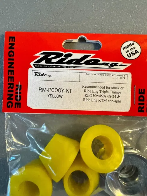 Ride Engineering Polyurethane Bar Mount Cones Soft Suzuki RMZ 250 450 2008-2025