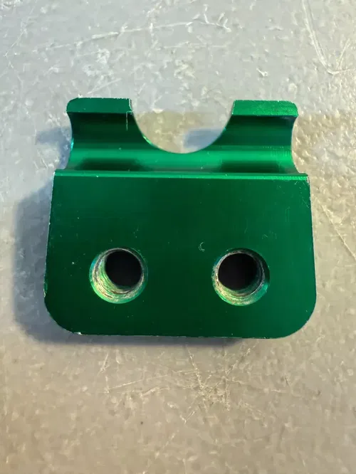Ride Engineering Front Brake Line Clamp Green 04-24 KX 85 100 112 125 250 450 F