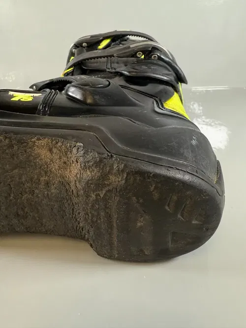 Alpinestars Tech 7s Motocross Boots Size 4 EU 37 Black Hi-Vis Off Road MX Youth