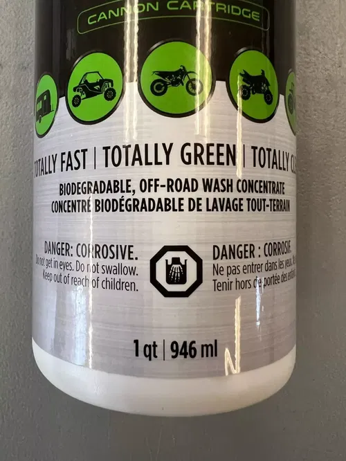 Total Wash Off-Road Cartridge WR Performance MX ATV UTV Soap Foam Cleaner 1qt