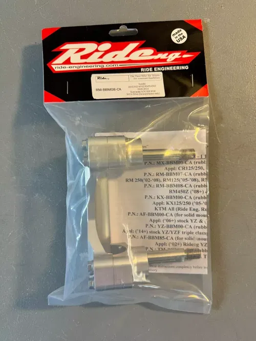 Ride Engineering One-Piece Oversized Bar Mount Suzuki RM RMZ 125 250 450 05-2025