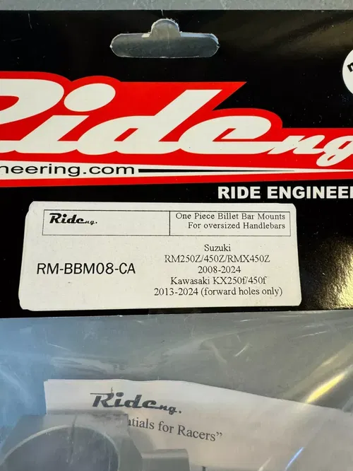 Ride Engineering One-Piece Oversized Bar Mount Suzuki RM RMZ 125 250 450 05-2025
