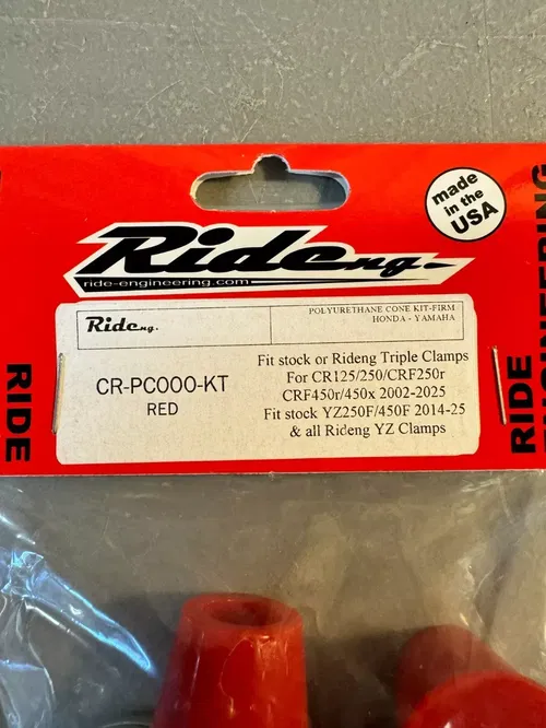 Ride Engineering Polyurethane Bar Mount Cones Hard Honda CR CRF 125 250 450 R RX