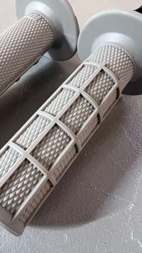 ODI Lock-On Grips Soft Compound Grey v2 Half Waffle MX Dirt Bike Moto 7/8 Twist