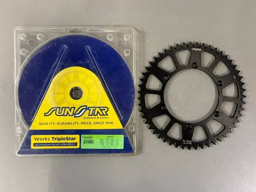 Rear Sprocket Black 51T Sunstar Aluminum Kawasaki KX KLX KDX KX250F KX450F