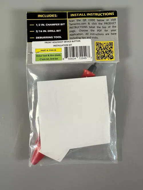 Tamer Front Holeshot Start Device Button Installation Kit Deburr Install Kit
