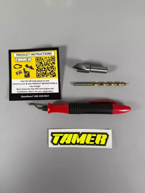 Tamer Front Holeshot Start Device Button Installation Kit Deburr Install Kit