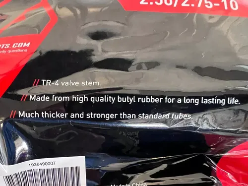 Heavy Duty Tube 2.50/2.75-10 Tusk 2 mm 10 inch PW TTR XR CRF DRZ SX MC TC 50 EE