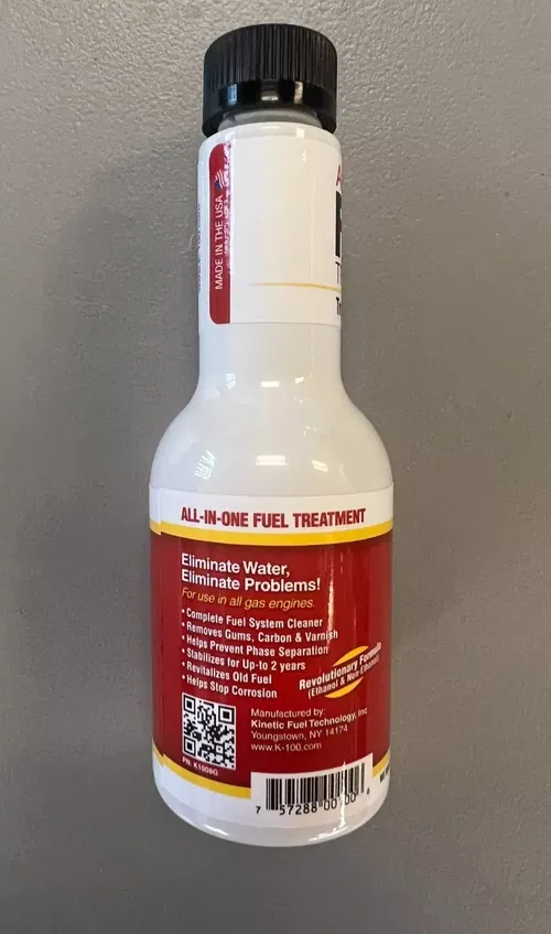K100 Fuel Treatment 8oz G+  K 100 Gas Stabilizer Octane Boost Injector Cleaner