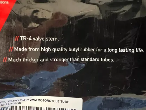 Heavy Duty Tube Rear 110-120/100x18 2mm Tusk MX Dirt Bike 18 inch Inner Tire 18"