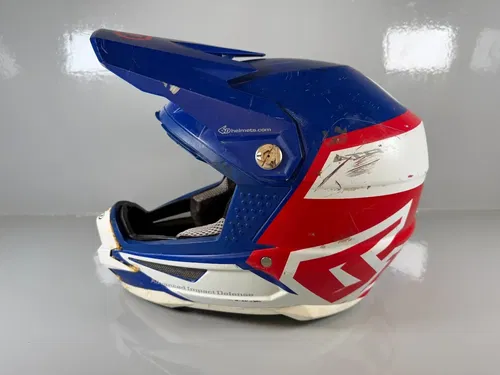 6D ATR-1 Helmet Red White Blue Youth Small YS MX ATV UTV Kids Motocross Moto ODS