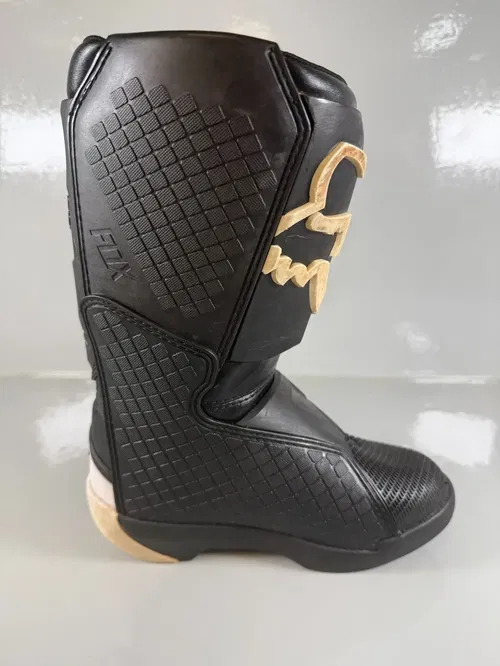 Fox Racing Comp Y Motocross Boots US 2 EU 34 Black White Youth MX Off-Road