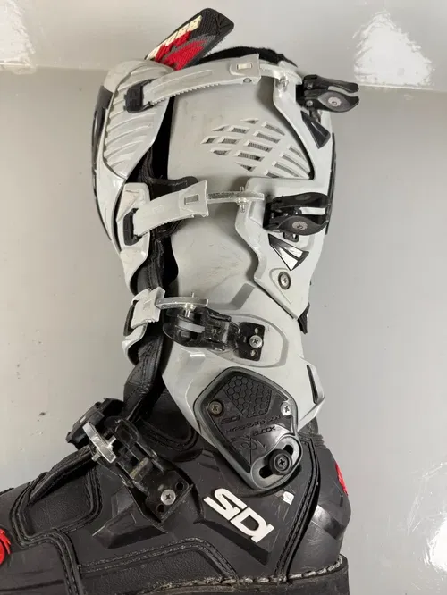 Sidi Crossfire 3 TA Motocross Boots  Size US 7 EU 40 Grey Black MX Off-Road