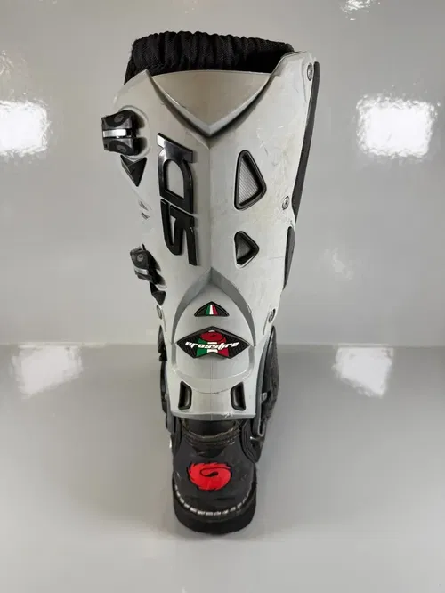 Sidi Crossfire 3 TA Motocross Boots  Size US 7 EU 40 Grey Black MX Off-Road