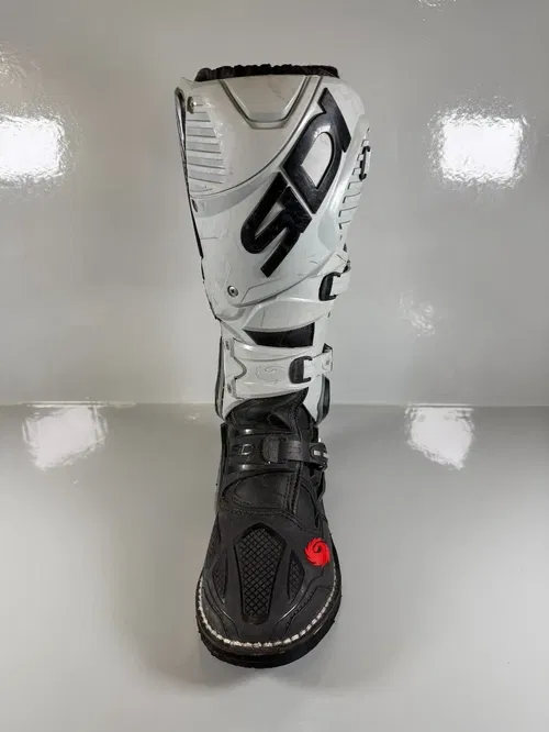 Sidi Crossfire 3 TA Motocross Boots  Size US 7 EU 40 Grey Black MX Off-Road