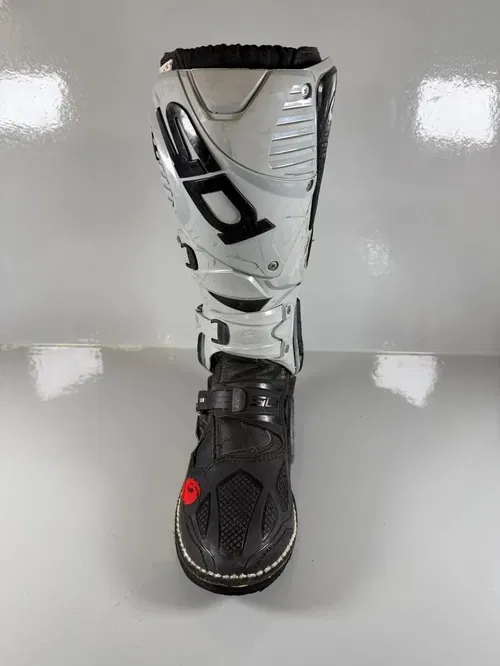 Sidi Crossfire 3 TA Motocross Boots  Size US 7 EU 40 Grey Black MX Off-Road