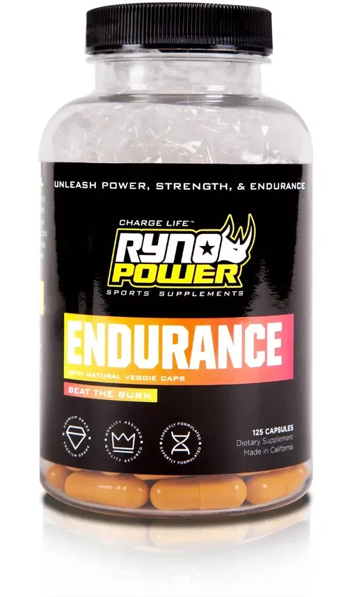Ryno Power Endurance 25 Servings 125 Capsules Natural Supplement Bike Moto Run