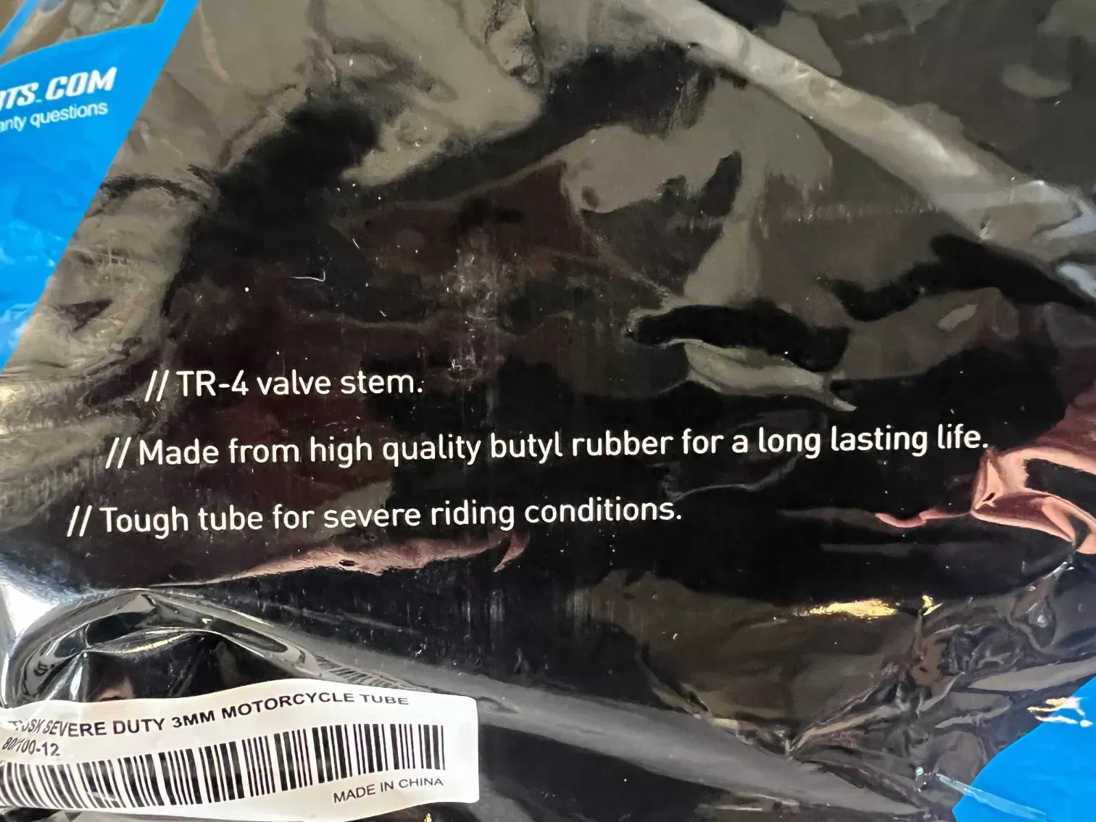 80/100-12 Rear Severe Heavy Duty Inner Tire Tube 3mm Tusk MX Dirt Bike 12 inch