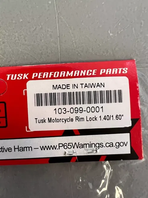 1.40/1.60 Rim Lock Tusk Dirt Bike MX Motorcycle Front Rear Wheel Tire Rim Lock