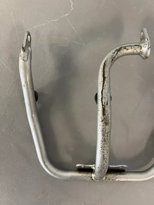 Honda XR650L Skid Pipe OEM Skid Plate Lower Engine Guard Silver XR 650 L