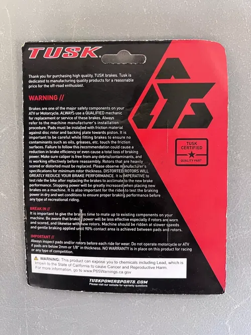 Front Brake Pads Suzuki RMZ250 RMZ450 Tusk DR-Z RMZ 125 250 350 400 450 650 S Z