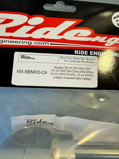 Ride Engineering One-Piece Oversized Bar Mount Honda CR CRF 125 250 450 R RX L