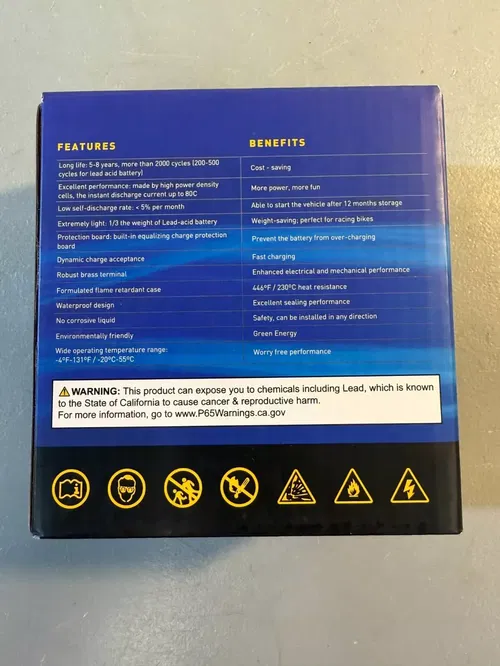 Lithium Battery TLFP-7L Tusk Dirt Bike MX ATV Motorcycle LiFeP04 1936090001