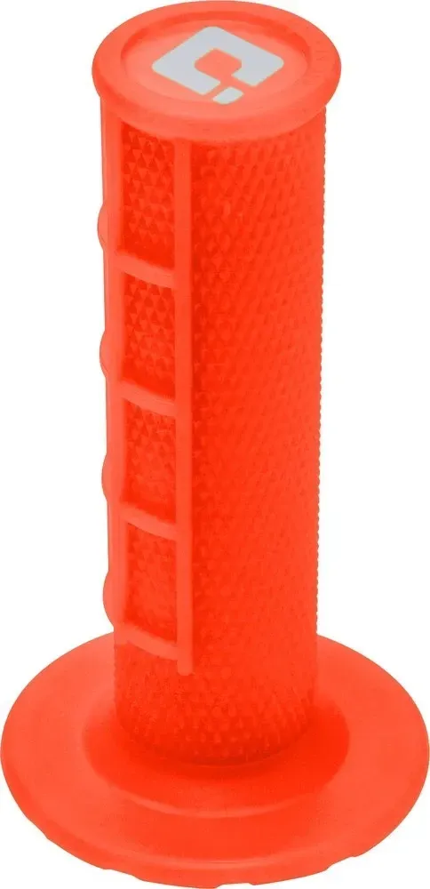 ODI Lock-On Grips Flo Orange V2 Half Waffle MX Dirt Bike Moto Twist Fluorescent