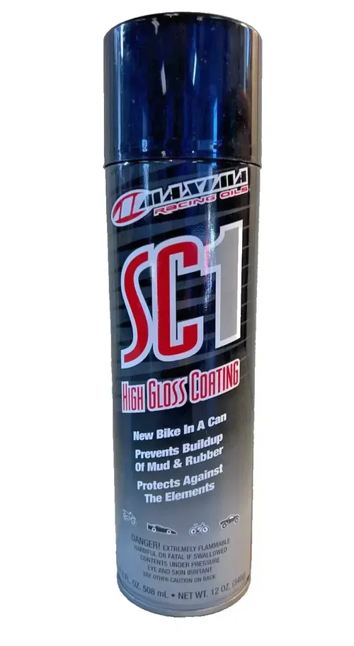 Maxima SC1 High Gloss Silicone Clear Coat 12oz Spray MX ATV UTV Dirt Bike Spray