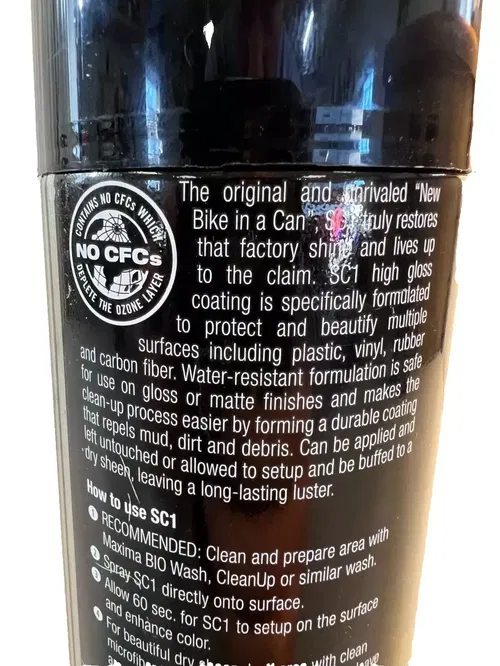 Maxima SC1 High Gloss Silicone Clear Coat 12oz Spray MX ATV UTV Dirt Bike Spray
