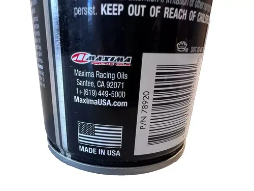 Maxima SC1 High Gloss Silicone Clear Coat 12oz Spray MX ATV UTV Dirt Bike Spray