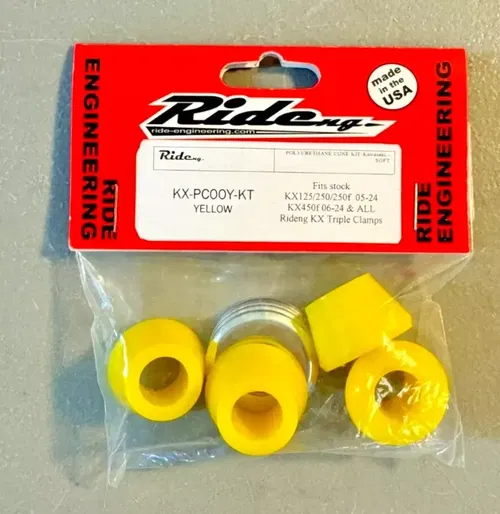 Ride Engineering Polyurethane Bar Mount Cones Soft Kawasaki KX 125 250 450 F X