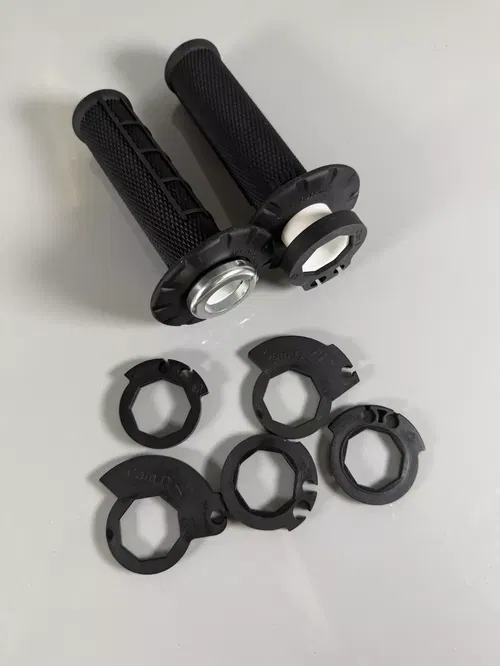 ODI Lock-On Grips Black v2 Half Waffle MX Dirt Bike Moto Twist Medium Compound