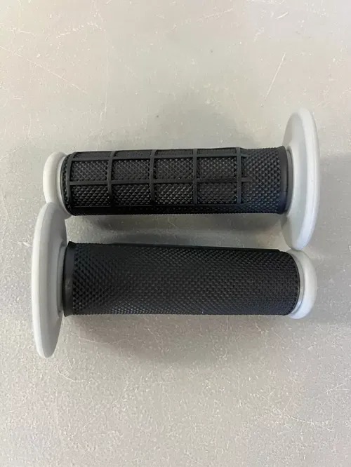 MX Grips Tusk Dual Compound Half Waffle Dirt bike Dual Sport Black Grey Twist