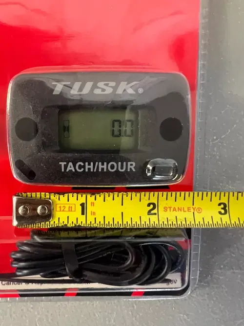 Hour Meter + Mount Bracket Combo Tusk Engine Hour Meter MX Dirt Bike ATV UTV