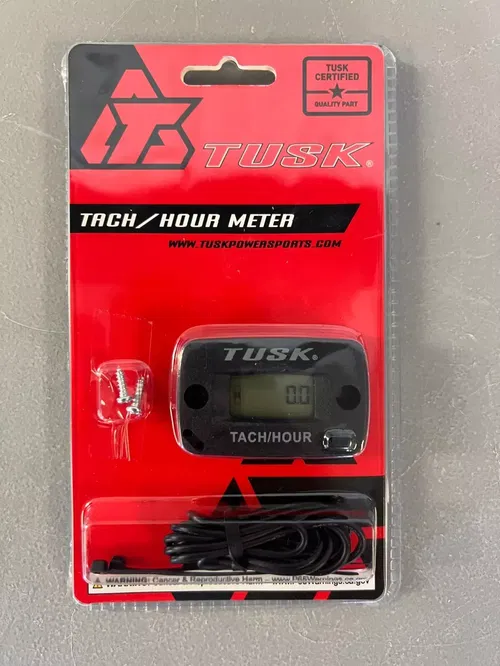 Hour Meter + Mount Bracket Combo Tusk Engine Hour Meter MX Dirt Bike ATV UTV