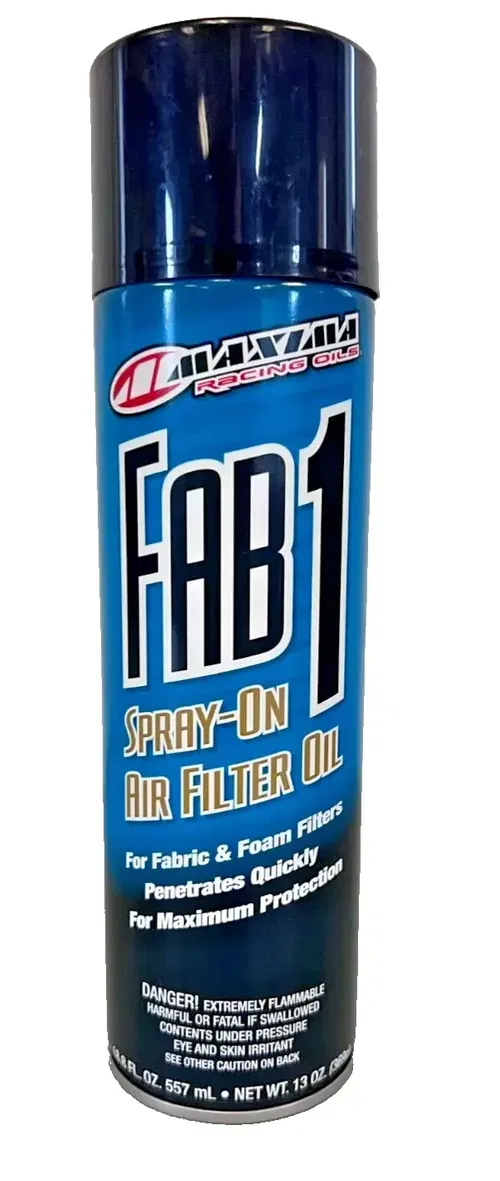 Air Filter Oil Maxima Fab 1 Spray On Foam Filter Aersol MX ATV Dirtbike 18.8 oz