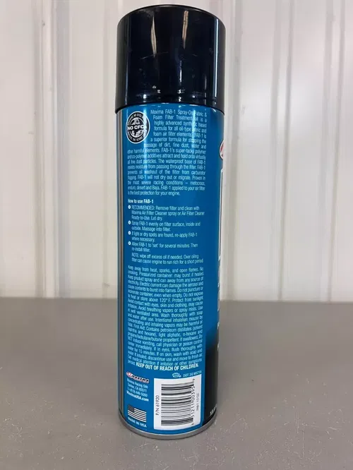 Air Filter Oil Maxima Fab 1 Spray On Foam Filter Aersol MX ATV Dirtbike 18.8 oz