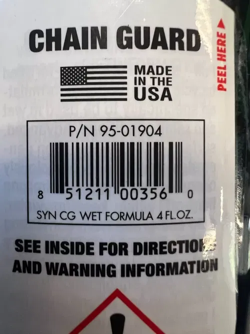 Maxima Racing Chain Guard 4 FL OZ Synthetic Wet Formula  95-01904 Bike Specific