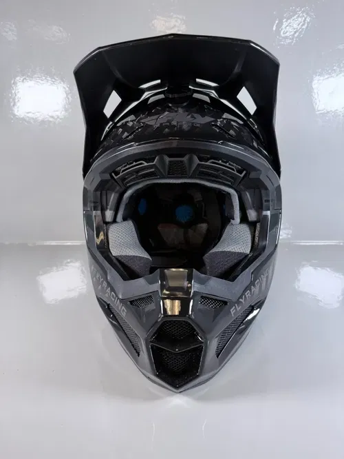 Fly Racing Formula Helmet Carbon Youth Large YL Black Rheon MX ATV UTV Motocross