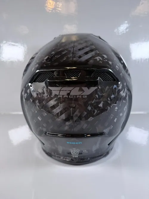 Fly Racing Formula Helmet Carbon Youth Large YL Black Rheon MX ATV UTV Motocross