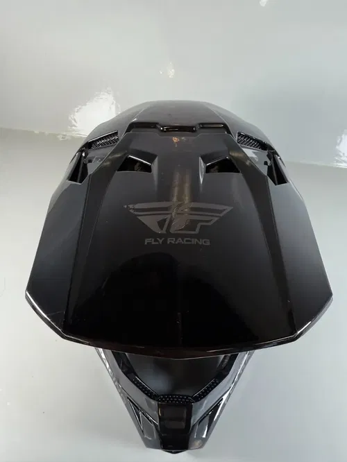 Fly Racing Formula Helmet Carbon Youth Large YL Black Rheon MX ATV UTV Motocross