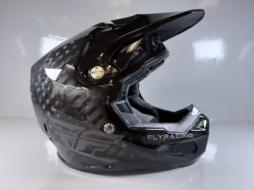 Fly Racing Formula Helmet Carbon Youth Large YL Black Rheon MX ATV UTV Motocross