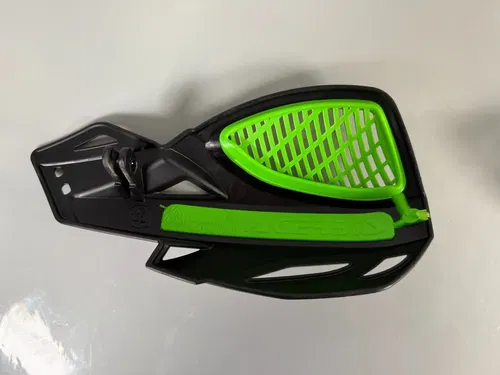 Acerbis Uniko Handguards Black KX Green Vented Hand Guards MX Dirt Bike ATV