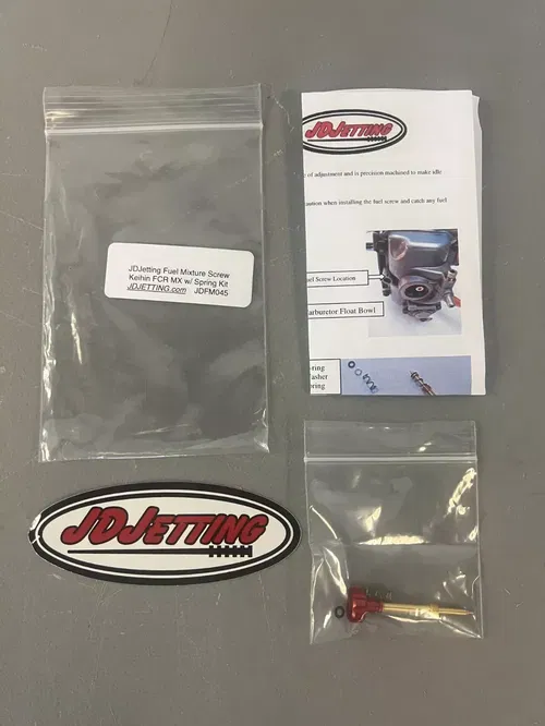 Keihin FCR MX Fuel Screw Kit JD Jetting Spring Washer O-Ring JDFM045