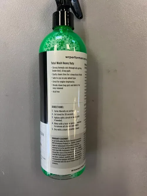 WR Performance Total Wash Heavy Duty Off-Road Degreaser Spray  MX ATV UTV 16oz