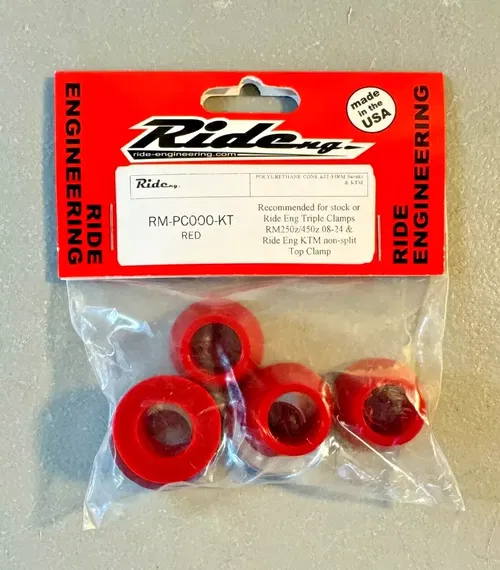 Ride Engineering Polyurethane Bar Mount Cones Hard Suzuki RMZ 250 450 2008-2025