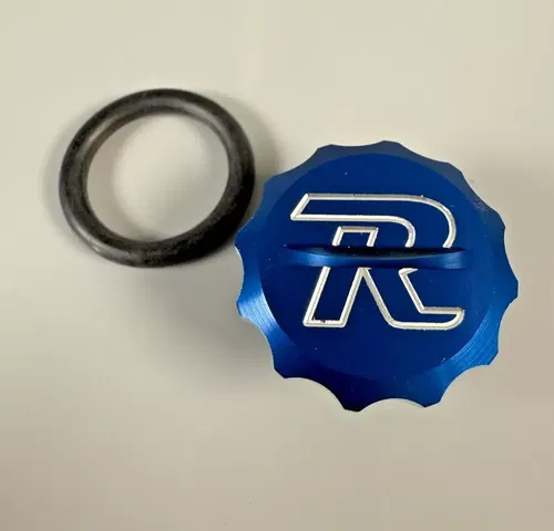 Billet Oil Fill Plug Cap Ride Engineering Blue Honda CR CRF 125 150 250 450 R X
