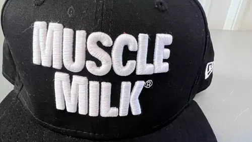 Muscle Milk New Era 59Fifty Hat  Black Size 7 3/8 Fitted MX Moto Cap